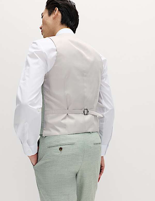 3 Piece Slim Fit Textured Stretch Suit - NZ