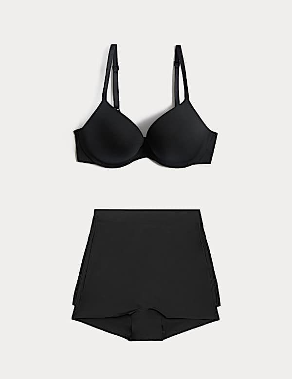 Body Invisibles&trade; Wired Push Up Plunge Bra Set A-E - HU