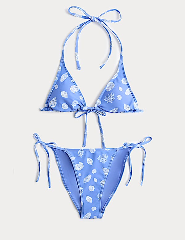 Printed Triangle Bikini Set - FR