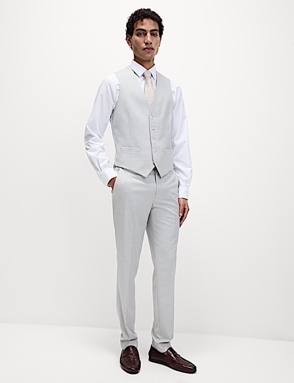 Kostuum met stretch en slanke pasvorm  - BE