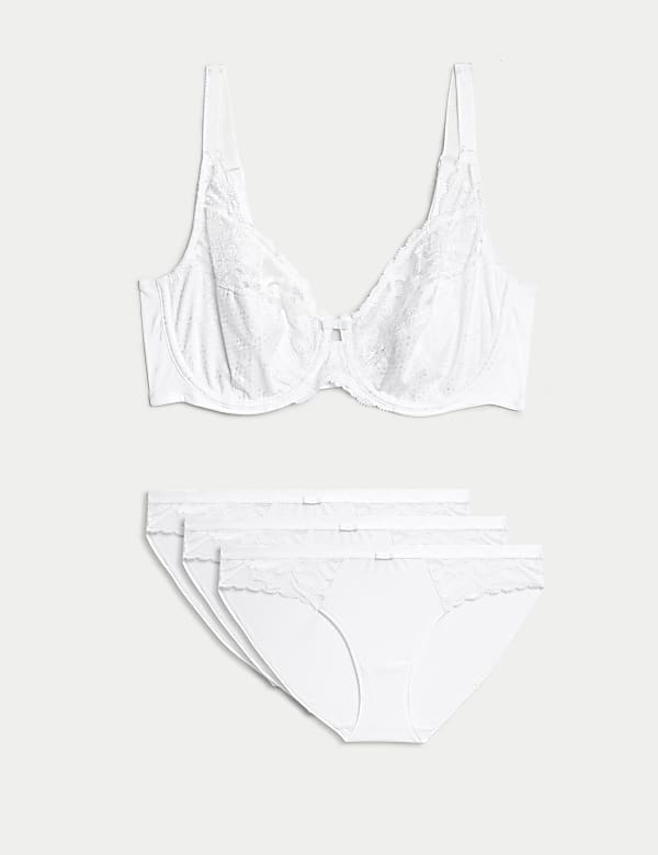 Wildblooms Wired Full Cup Bra Set A-E - IL