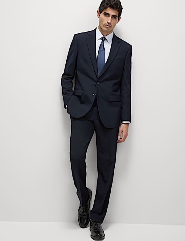 Regular Fit Machine Washable Suit  - BE