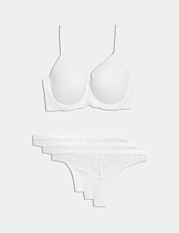 Body Soft™ Wired Full Cup T-Shirt Bra Set F-H - AL