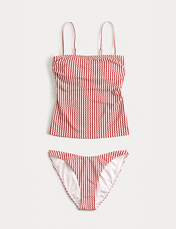 Bedrucktes Bandeau-Tankini-Set - AT