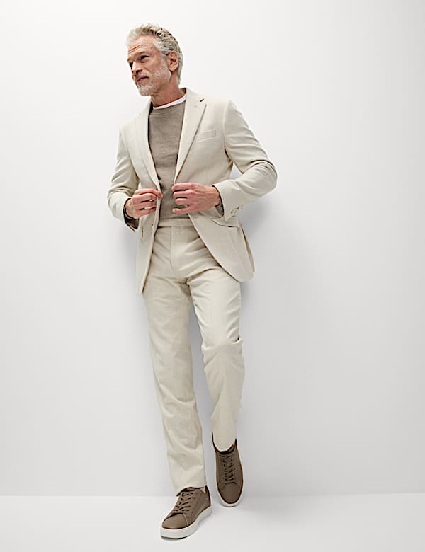 Tailored Fit Wool Rich Tweed Suit - EE