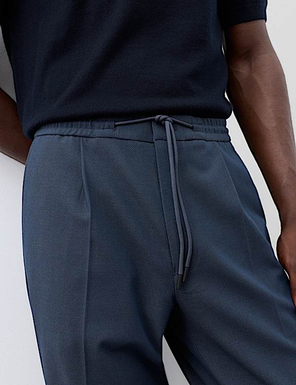 2 Piece Tailored Fit Performance Twill Suit - DK
