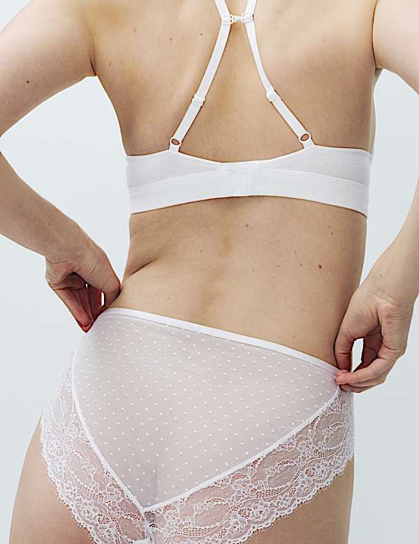 Juni Cotton Rib Non Wired Plunge Bra Set A-E - RO