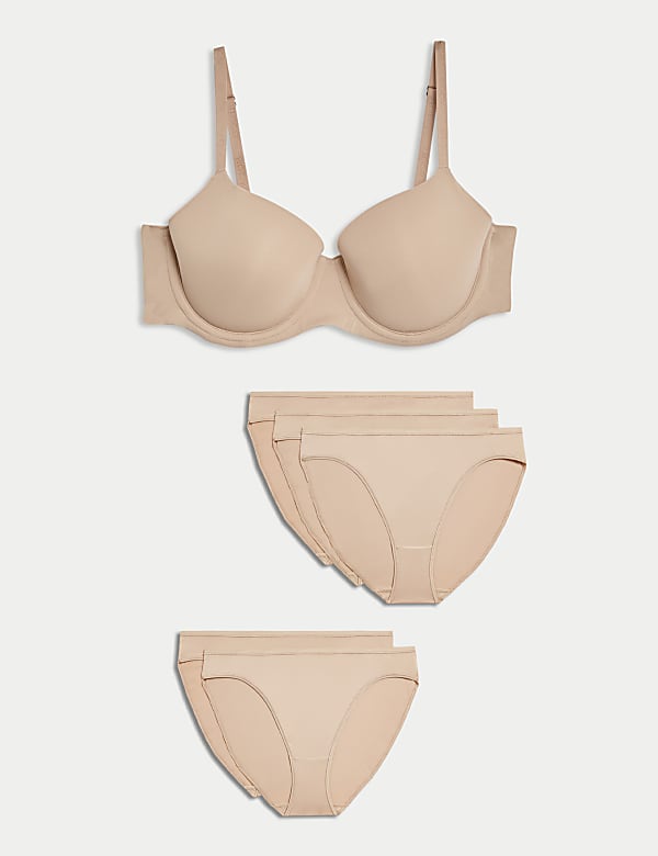 Flexifit&trade; Wired Balcony T-Shirt Bra Set A-E - NL