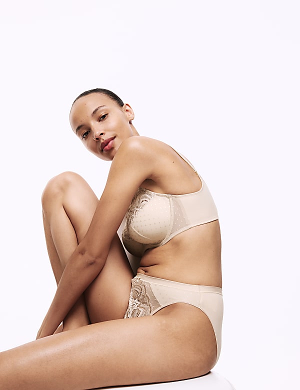 Amelia Lace Wired Full Cup Bra Set A-E - BG