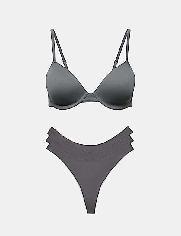 Body Invisibles&trade; Non-Padded Wired Demi Cup Bra Set A&ndash;E - DE