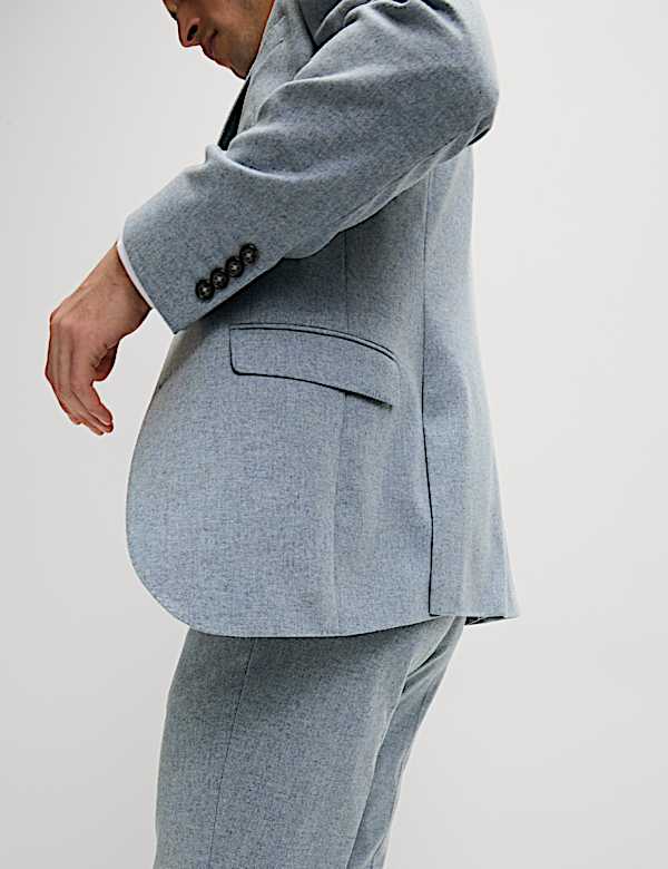 Tailored Fit Wool Rich Tweed Suit  - FI