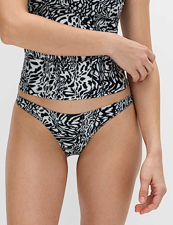 Printed Bandeau Tankini Set - FR