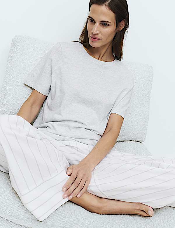 Cotton Modal Pyjama Top & Bottom Set