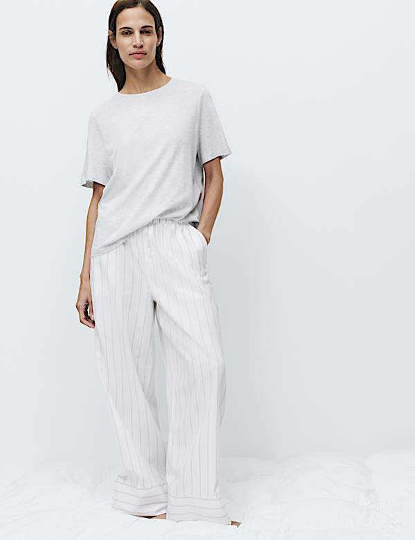 Cotton Modal Pyjama Top & Bottom Set - CZ