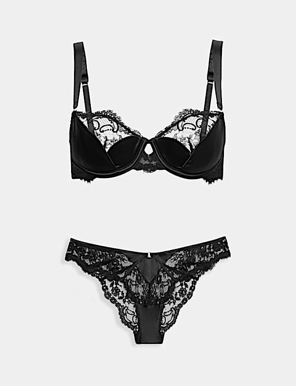 Stella Lace Wired Balcony Bra Set A-E - IL