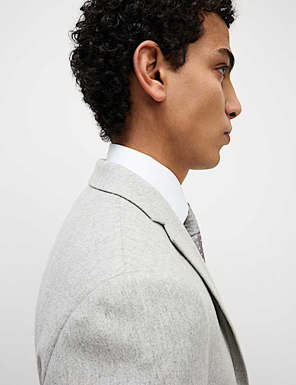 Tailored Fit Wool Rich Tweed Suit  - GR