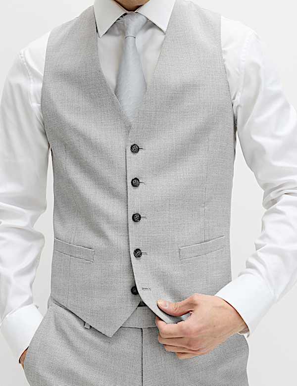 3 Piece Tailored Fit Stretch Suit - DK