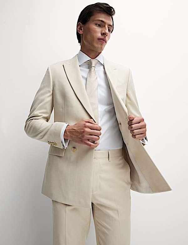 Slim Fit Double Breasted Suit - PT