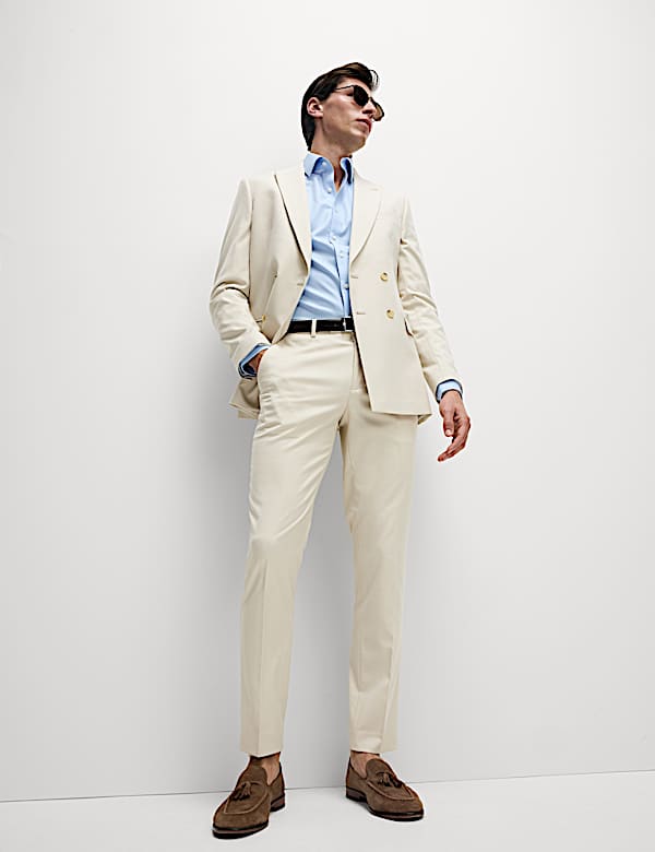 Slim Fit Double Breasted Suit - PT