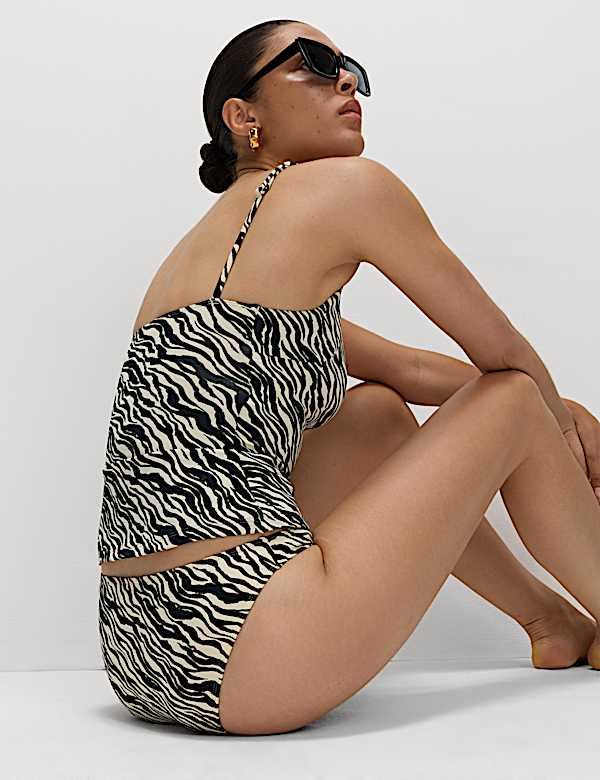 Floral Square Neck Tankini Set - KR