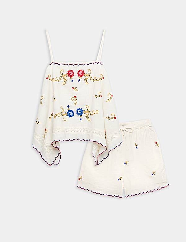Set aus Tr&auml;geroberteil und Shorts - AT