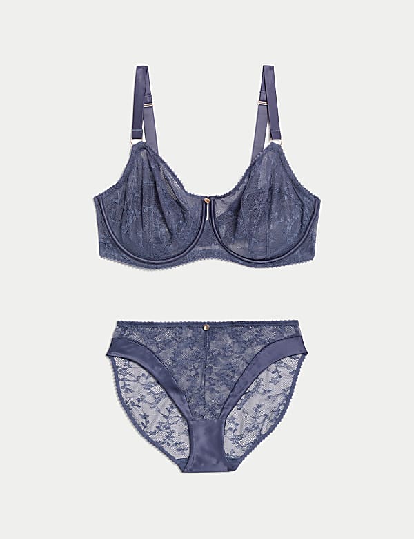 Rosa Lace Wired Balcony Bra Set F-H - MX