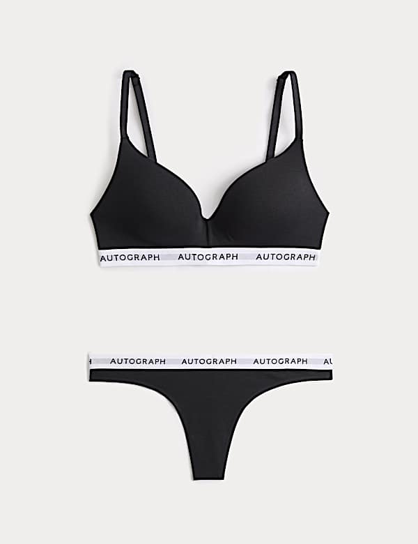 Lille Supima&trade; Cotton Non Wired Plunge Bra Set A-E - US