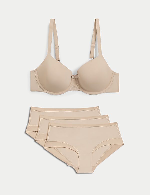 Flexifit&trade; Wired Full-Cup T-Shirt Bra Set A-E - SE