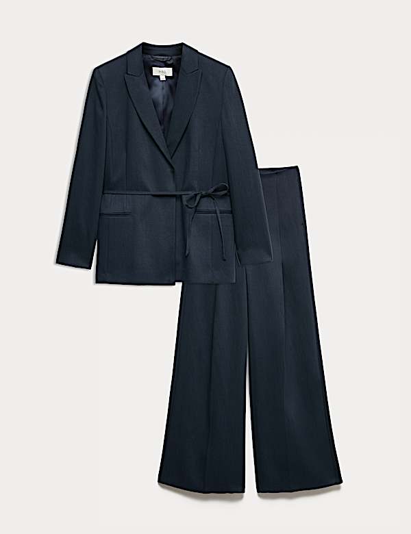 Set aus Leinenblazer und -Hose - DE