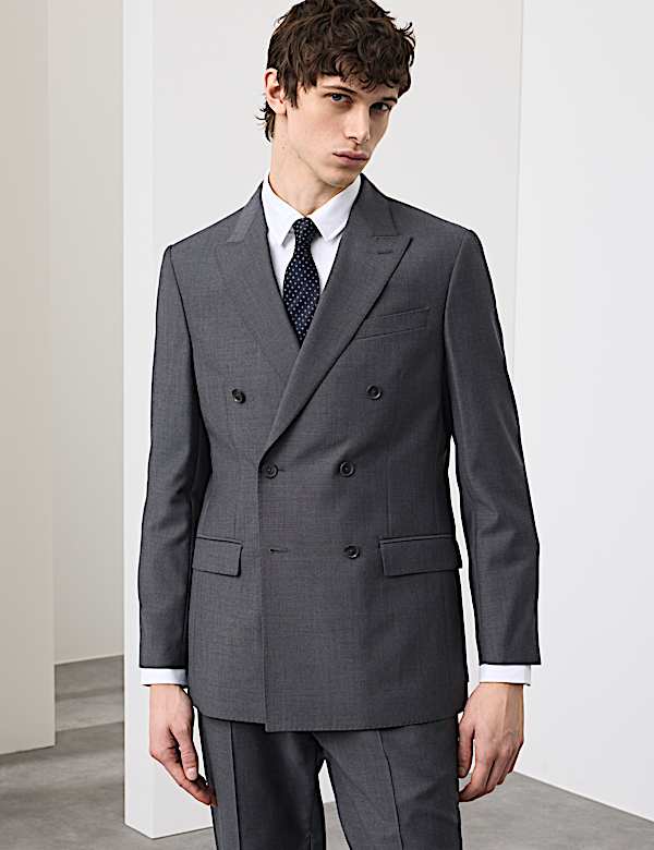 2 Piece Tailored Fit Wool Rich Suit