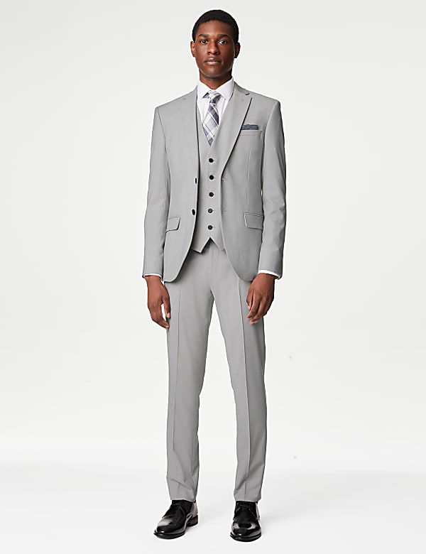 Marks and spencer slim fit suit discount