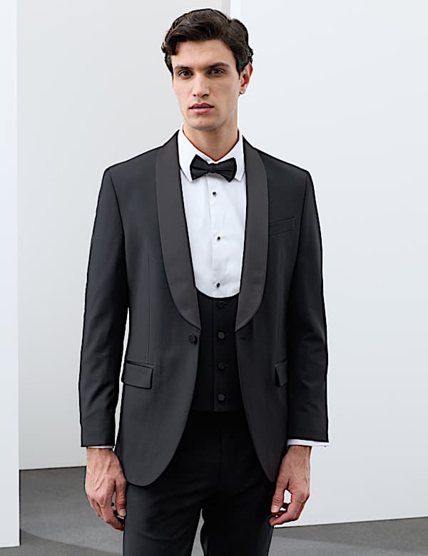 3 Piece Tailored Fit Performance Tuxedo Suit