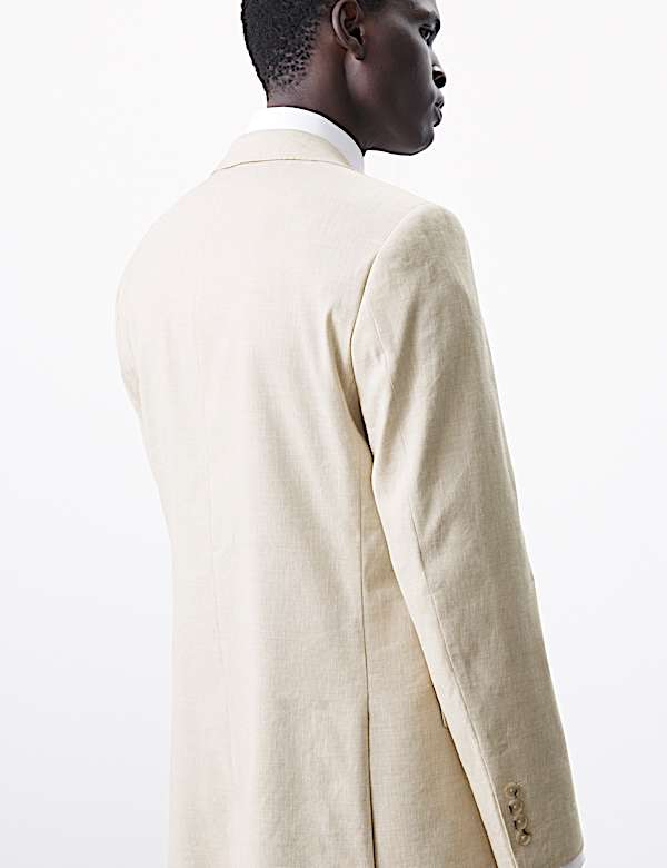 Tailored Fit Italian Performance Linen Blend Suit  - BE