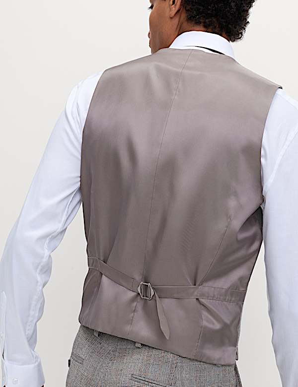 Regular Fit Pure Wool Check Suit - IL