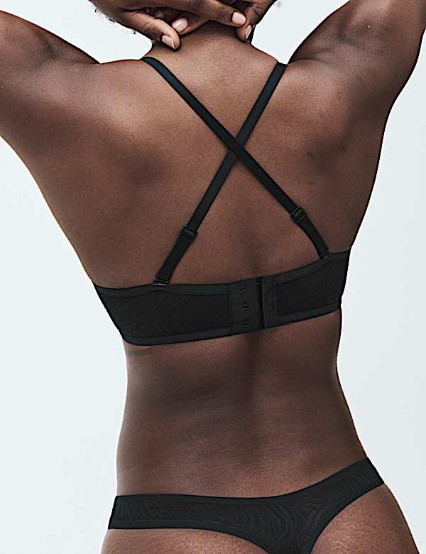 Body Lace Wired Strapless Bra Set A-E - US