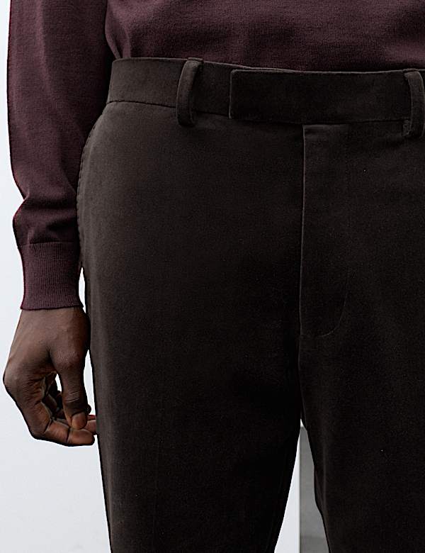2 Piece Cotton Rich Velvet Stretch Suit - LU