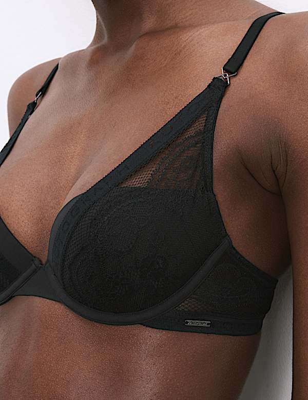 Murcia Lace Wired Plunge Bra Set A-E - LU