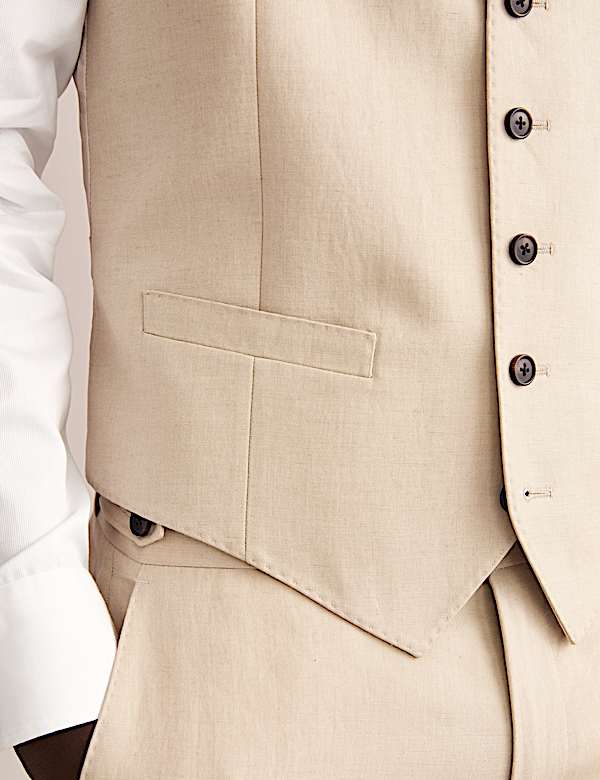 Gedefinieerde colbert van zijde en een linnenmix - NL