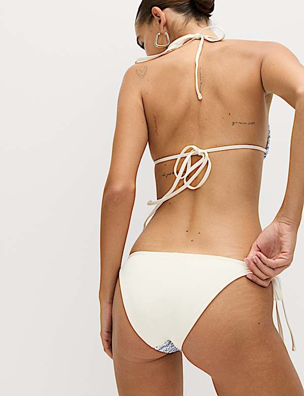 Smocked Triangle Bikini Set - RO