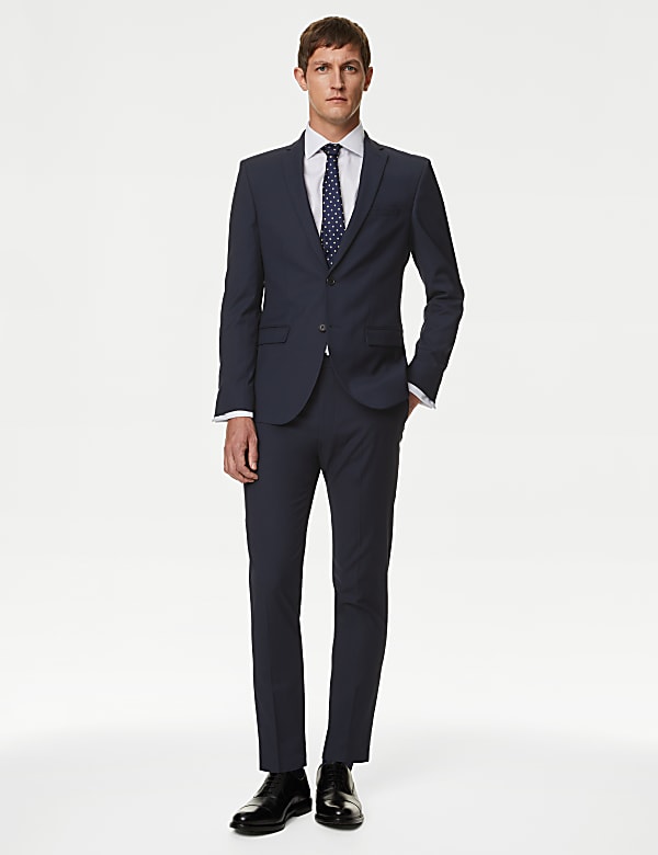Skinny stretch suit store