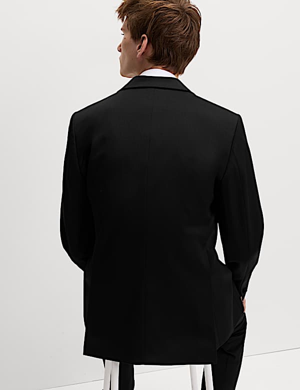 Tailored Fit Sateen Stretch Tuxedo Suit - IT