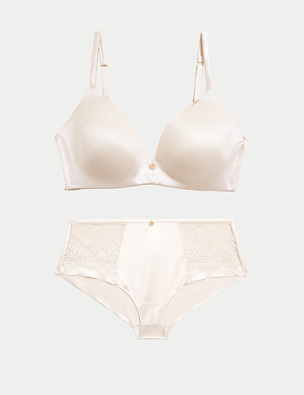 Smoothing Padded Plunge Bra Set A-E - ID