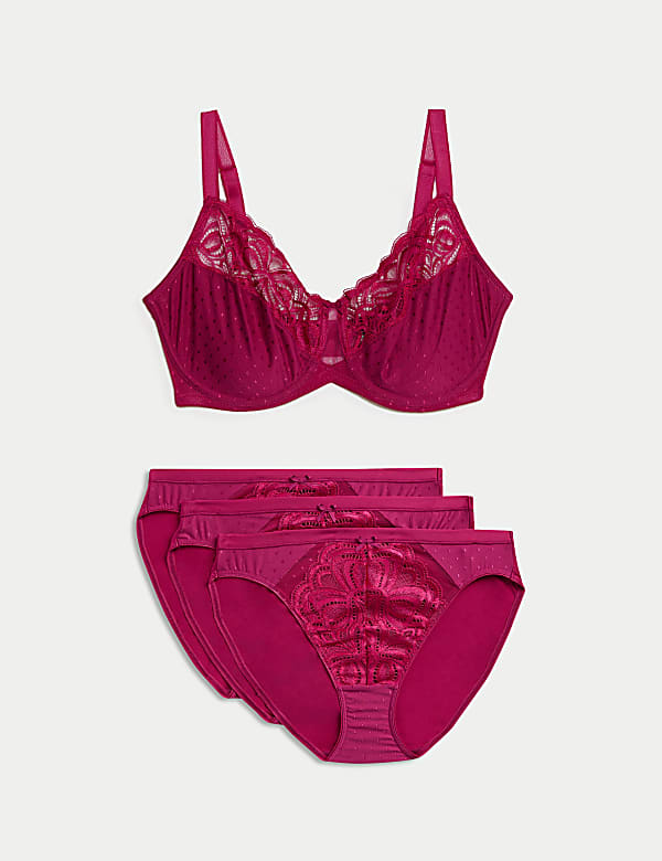 Σετ σουτιέν minimiser C-H με δαντέλα και μπανέλα - GR