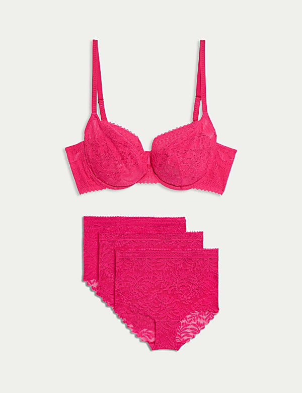 Flexifit&trade; Lace Wired Balcony Bra Set A-E - NL