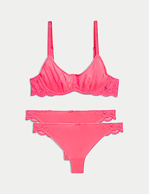 Soutien-gorge Hanna &agrave; armatures effet brillant, demi-bonnets A &agrave; E - FR