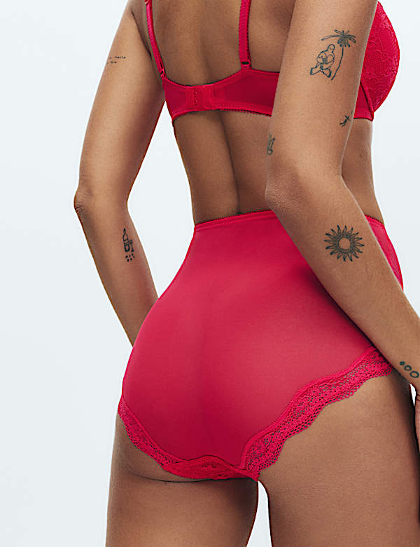 Conjunto de sujetador escotado con aros y encaje Jasmine (copa A-E) - ES