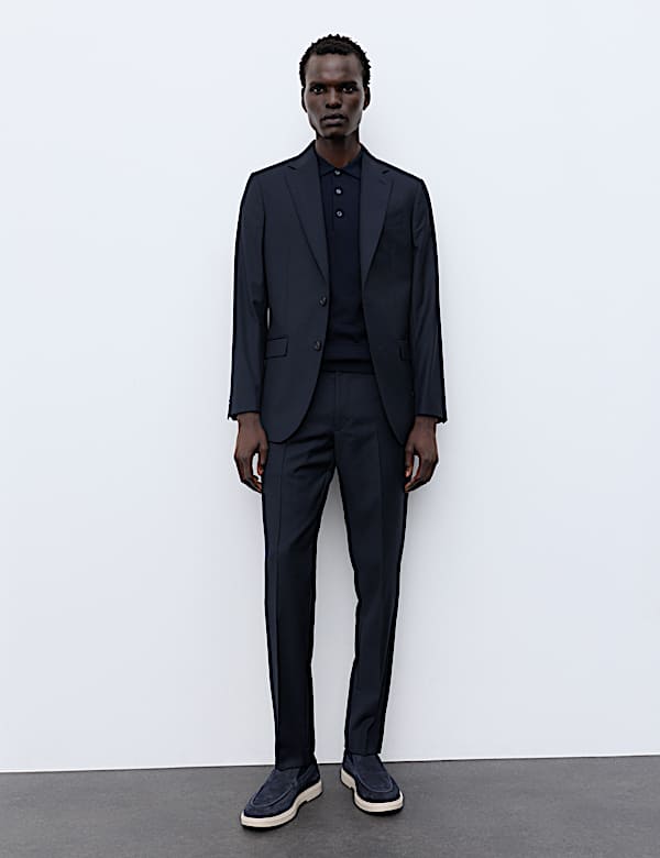 2 Piece Tailored Fit Pure Wool Suit - MX