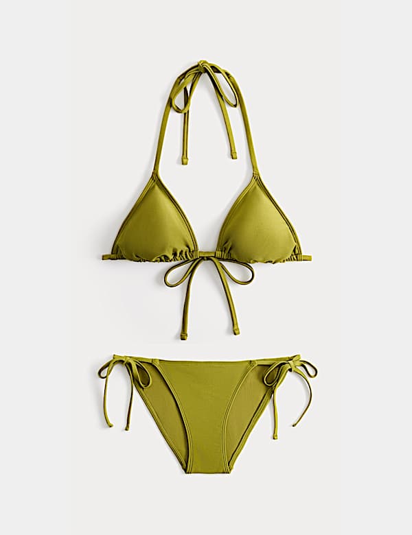 Sheen Triangle Bikini Set - BE