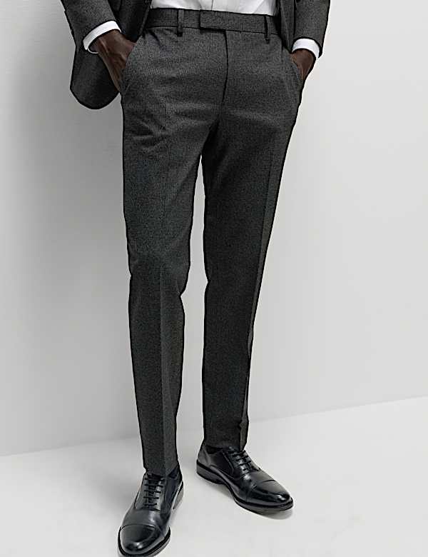 Slim Fit Puppytooth Suit - RO