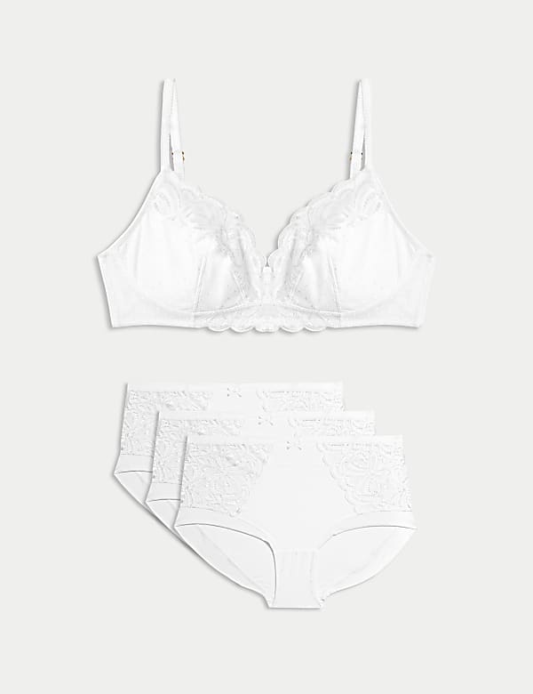 Amelia Lace Non Wired Full Cup Bra Set A-E - PT